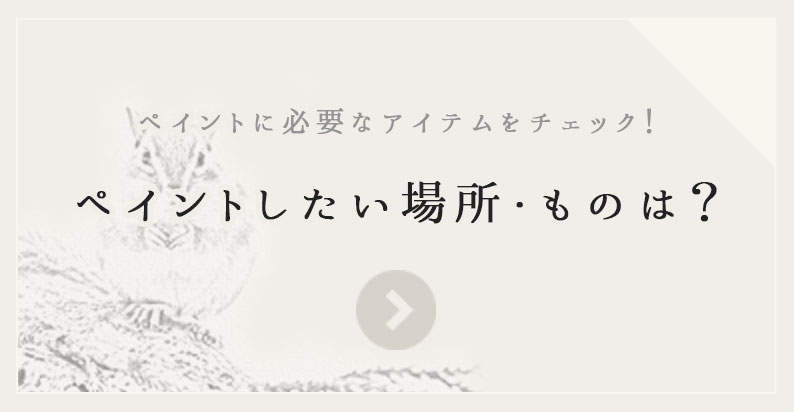 ペイントしたい場所・ものは？