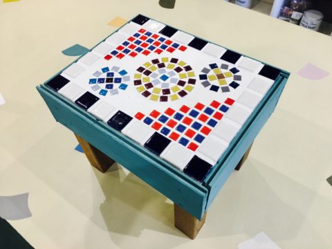 【夏の工作】タイルを使ったミニペイントチェア(椅子)作り